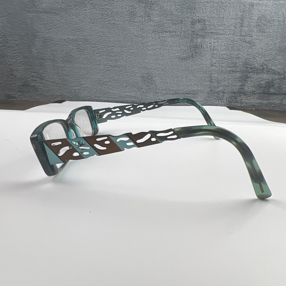 KLIIK Eyeglasses TORTOISE RECTANGLE Glasses 49-17-135 Frame Only MOD: 438 345 - Picture 3 of 16